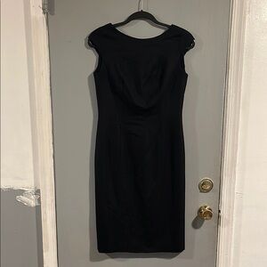 Brooks Brothers Black Sheath Midi Dress Size‎ 4